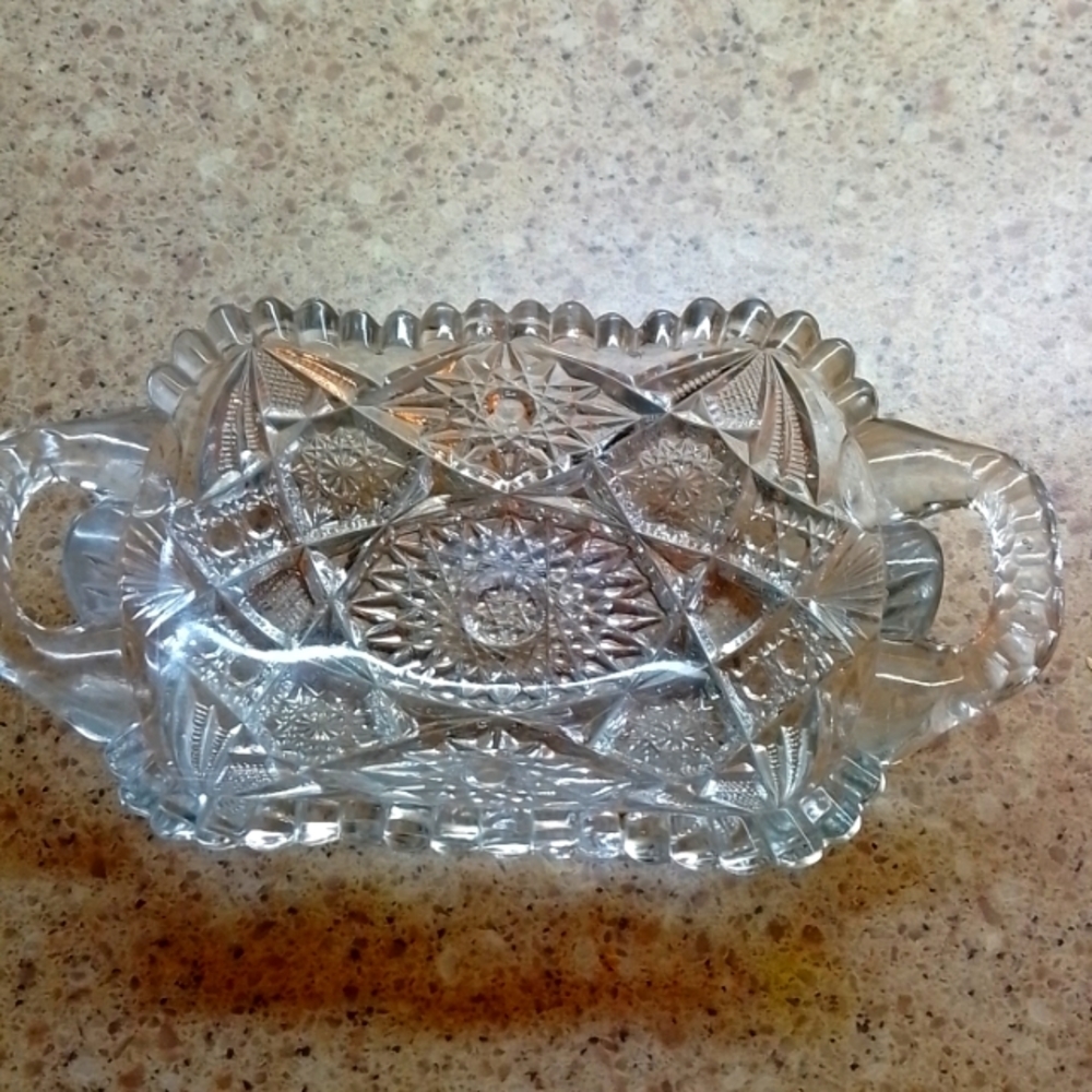 Vintage Imperia glass  small serving platter